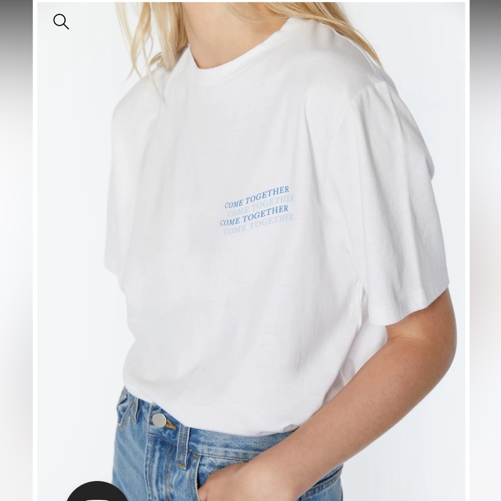 Oak + Fort COME TOGETHER TEE White